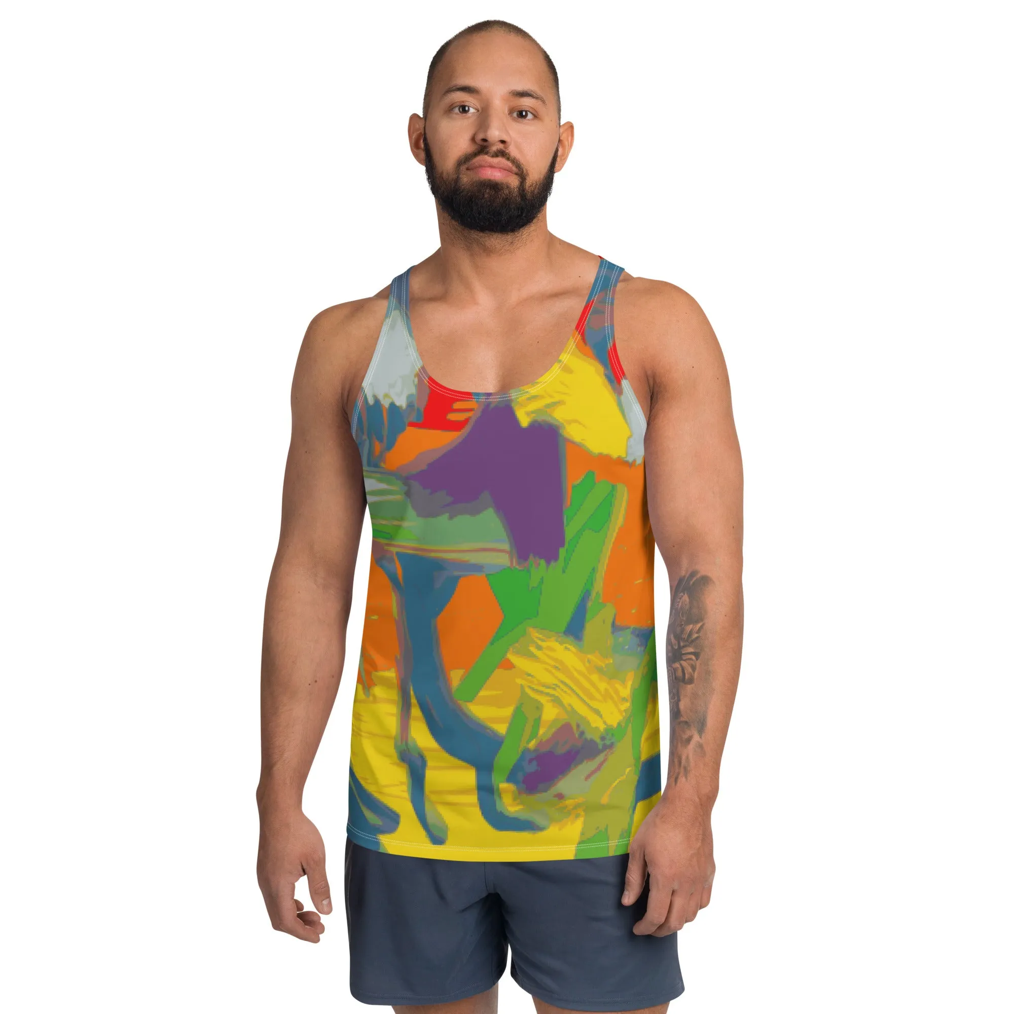 Unisex Tank Top Graffiti/Mango