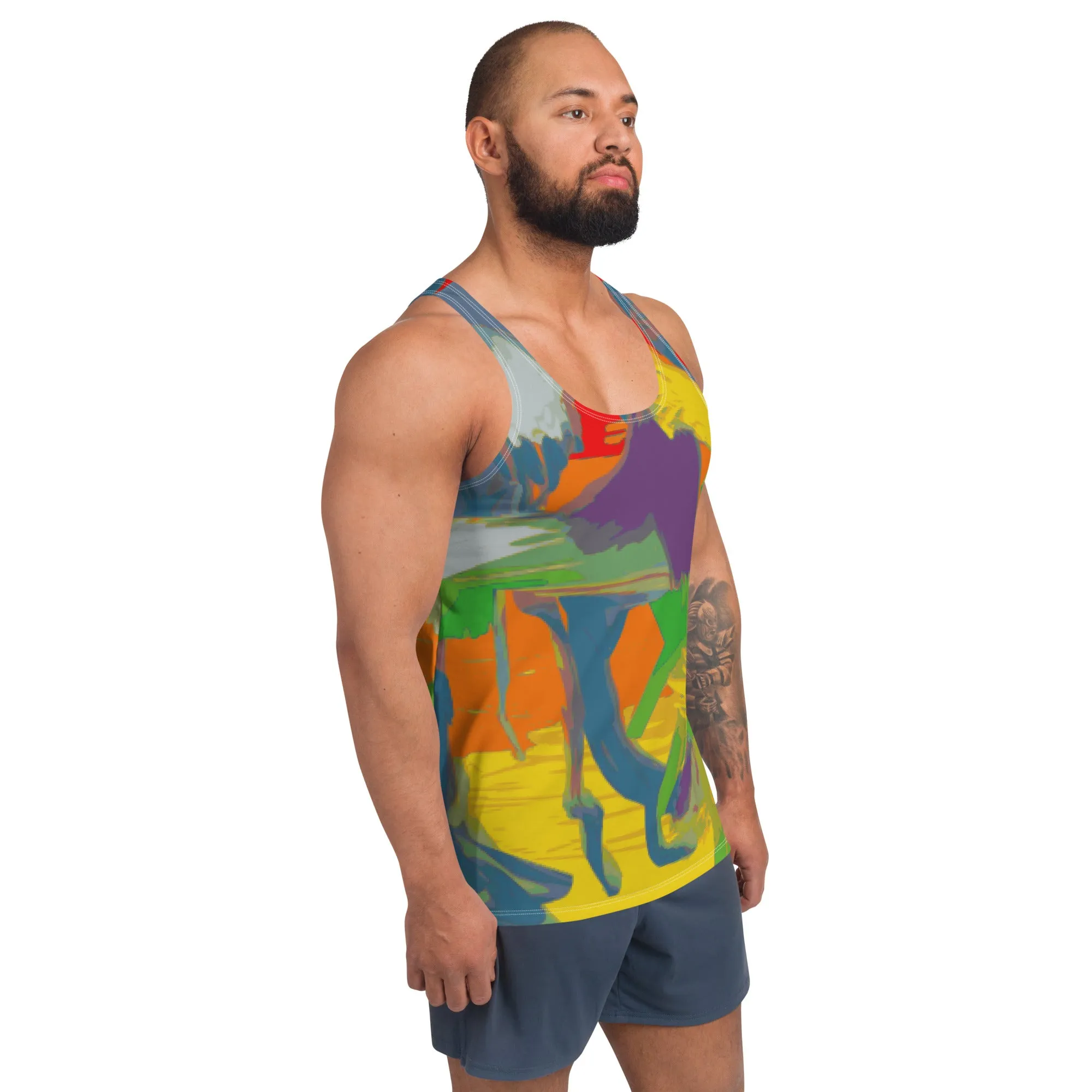 Unisex Tank Top Graffiti/Mango