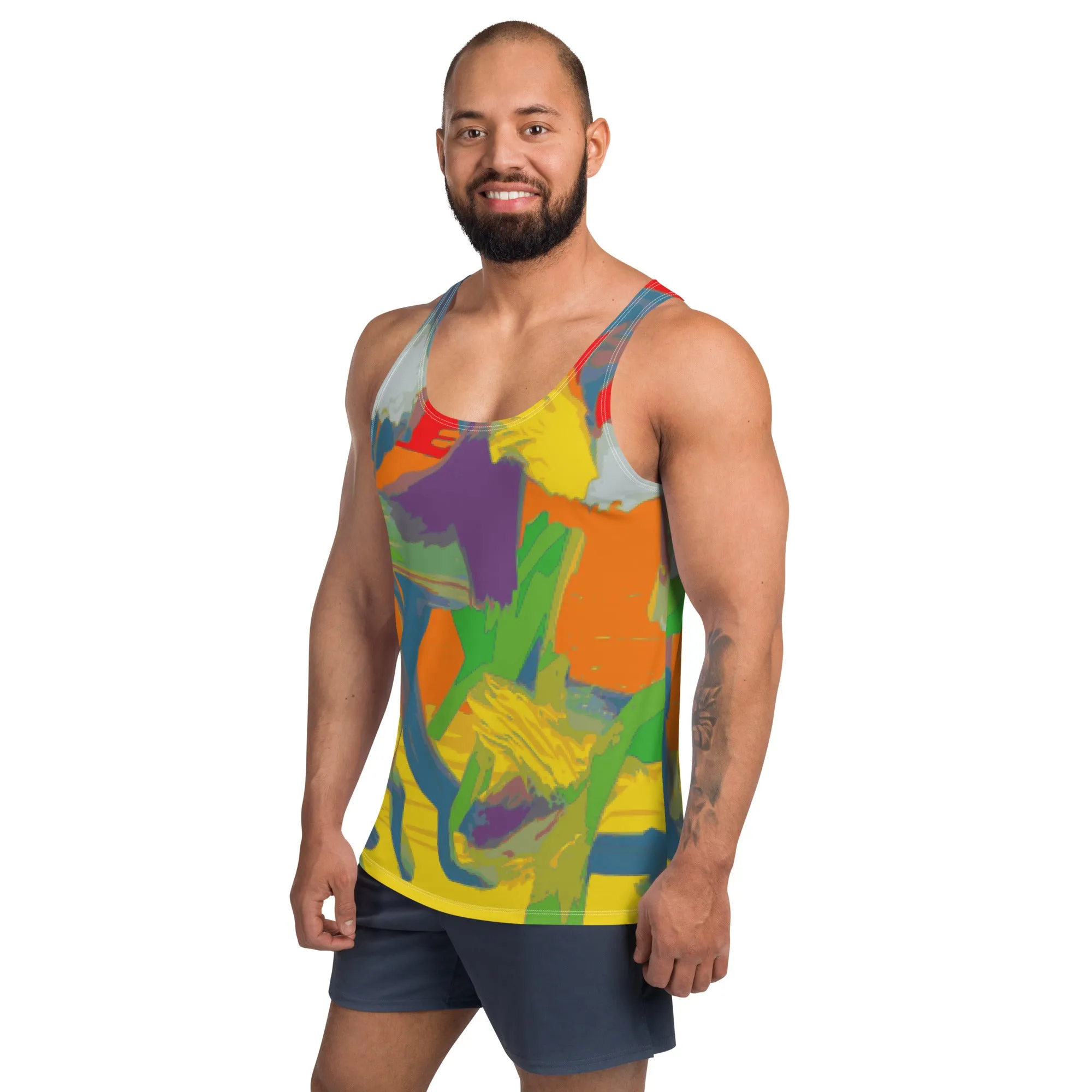 Unisex Tank Top Graffiti/Mango