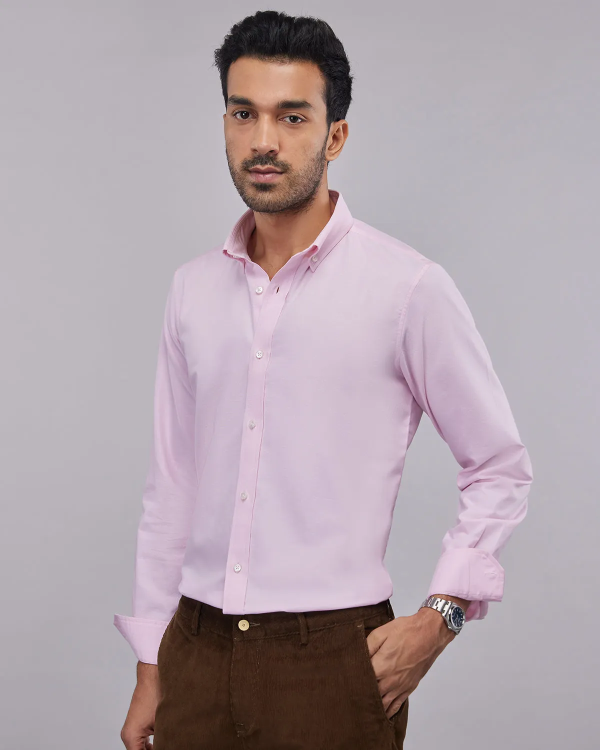 Washed Oxford Shirt - Pink