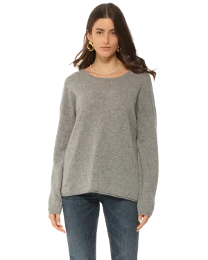 Women's Pure Cashmere Lounge Sweater Medium Grey